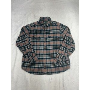 Woolrich Multicolored Button Down Plaid Long-Sleeve Flannel Shirt Size XL